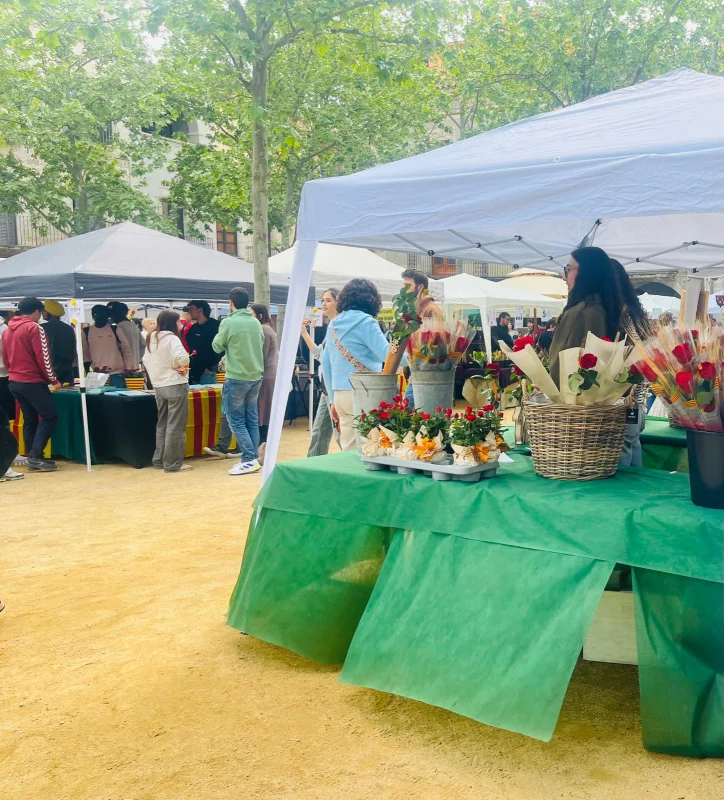 Puestos de flores de Sant Jordi